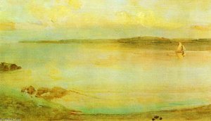 Gray And Gold - The Golden Bay — James Abbott Mcneill Whistler, Impressionist Harmony