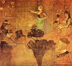Panel For La Goulue's Booth — Henri De Toulouse-lautrec, Post-impressionism