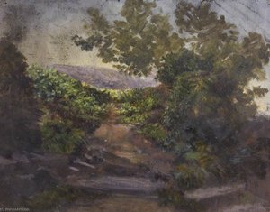 Landscape With Bushes And Trees — Thomas Stuart Smith