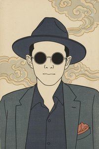 The Midnight Silhouette In Gilded Clouds — Olivier Rivière