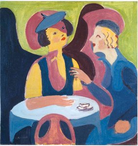 Two Women In A Cafe — Ernst Ludwig Kirchner, German Expressionism