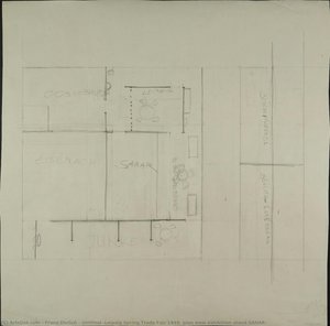 Untitled (leipzig Spring Trade Fair 1949, Plan View Exhibition Stand Sanar) — Franz Ehrlich, Bauhaus