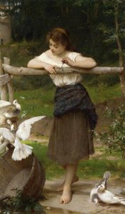 Teasing The Doves — Émile Munier