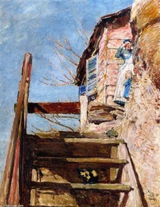 The Stairs — Frederick Childe Hassam