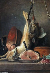 Still Life With Rabbit — Anne Vallayer-coster