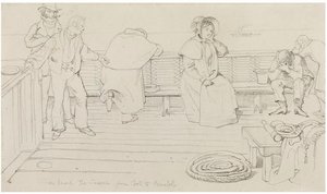 On Board The Severn From Cork To Bristol — Daniel Maclise