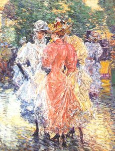 Conversation On The Avenue — Frederick Childe Hassam