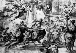 Feast Of Psyche — Luca Giordano