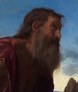 St Jerome (detail) — Giovanni Girolamo Savoldo, High Renaissance