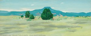 Ghost Ranch Landscape — Georgia O'keeffe, Contemporary Realism