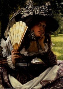 Jeune Femme A L'eventail — Jacques Joseph Tissot