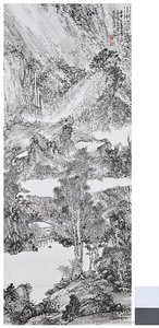 Dwelling Amid Waters And Forests — Fu Baoshi