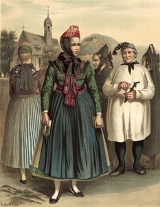 German Costume Chur-hessen Um Marburg — Albert Kretschmer
