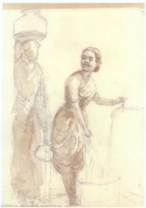 Woman At The Tap — Raja Ravi Varma