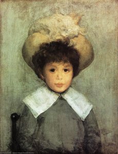 Arrangement In Grey. Portrait Of Master Stephen Manuel — James Abbott Mcneill Whistler, Aesthetic Impressionism