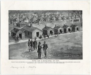 Winter Camp At Headquarters, City Point — Benjamin West