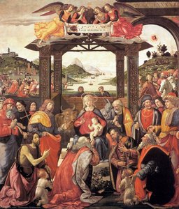 La Adoración De Los Magos — Domenico Ghirlandaio, Renacimiento Temprano