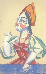 Design For A Puppet Show, The Priest`s Daughter, "the Tale Of The Priest And Balda" — Lyubov Sergeyevna Popova