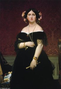 Ines Moitessier — Jean-auguste-dominique Ingres, Neoclassical Precision