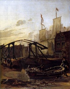 View of a Harbour in Schiedam