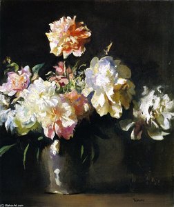 Still LIfe: Vase of Peonies