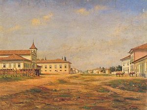 Português Largo E Matriz Do Brás, Em 1862 — Benedito Calixto