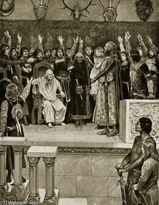 The Election Of The Girl Duchess — Richard Caton Woodville, Illustration