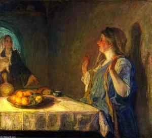 The Visitation (also Known As Mary Visiting Elizabeth) — Henry Ossawa Tanner