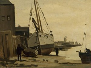 Quayside At Low Tide — Philip Hugh Padwick