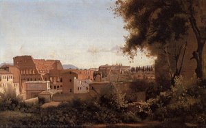 A Rising Path — Jean-baptiste-camille Corot, Romantic Landscape