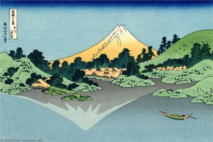 The Fuji Reflects In Lake Kawaguchi Seen From The Misaka Pass In The Kai Province — Katsushika Hokusai