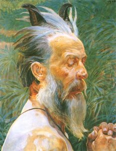 The Head Of The Old Faun — Jacek Malczewski