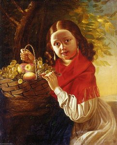 Girl With Fruit — Ivan Khrutsky