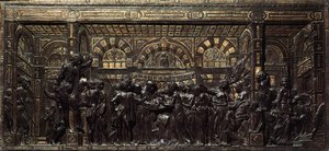 Miracle Of The Avaricious Man's Heart (detail) — Donatello, Early Renaissance