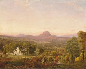 Autumn Landscape, Sugar Loaf Mountain, Orange County, New York — Jasper Francis Cropsey