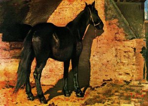 Black Horse In The Sun — Giovanni Fattori