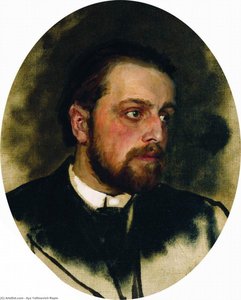 Portrait Of Writer Vladimir Grigorievich Chertkov — Ilya Yefimovich Repin, Russian Realism