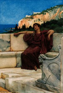 A Female Figure Resting - Dolce Far Niente — Lourens Alma Tadema