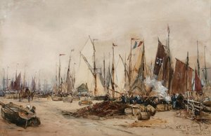 Sketch For Drawing Boulogne Quay — Thomas Bush Hardy