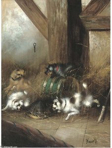 A Captive Audience — George Armfield (smith)