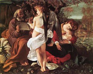 Rest On Flight To Egypt — Caravaggio, Baroque