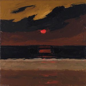 Sunset, Anglesey — John Kyffin Williams, Contemporary Realism