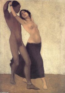 Neger Und Taenzerin — Otto Mueller