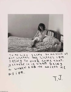 Untitled To Me Life Seems So Messed Up But Lilttel By Lilttel I Amtrying To Over Come That. Because It Is Hard Being A Women And To Accept Me As I Am. T.j., From The Series Rich And Poor — Jim Goldberg