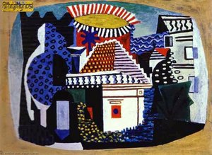 Juan-les-pins — Pablo Picasso, Cubist Landscape