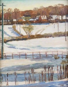 Snow At Tilton — Vanessa Bell