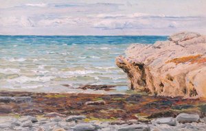 Sea And Rock — Frederick William Hayes, Impressionism