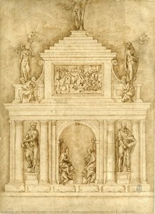 Proyecto Para Las Sepulturas De León X Y Clemente Vii. — Bartolommeo Brandini (baccio Bandinelli)