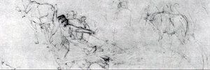 'study To ''boyarynya Morozova''' — Vasily Ivanovich Surikov