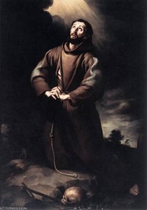 St Francis Of Assisi At Prayer — Bartolomé Esteban Murillo